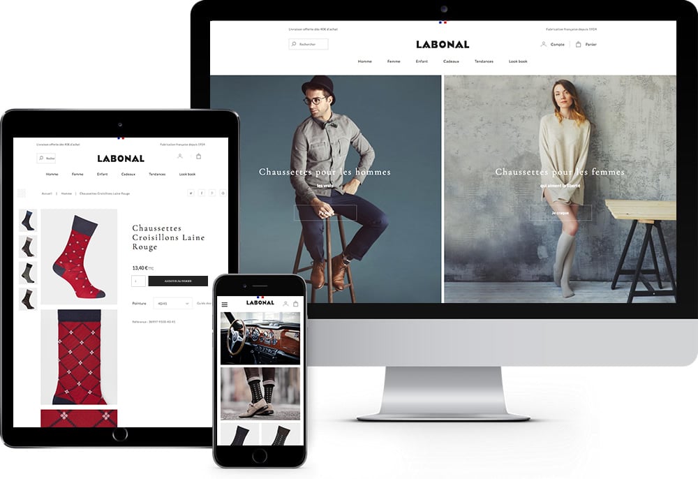 labonal site internet ecommerce responsive design